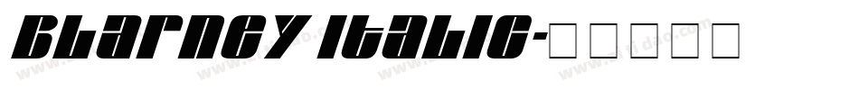 Blarney Italic字体转换
